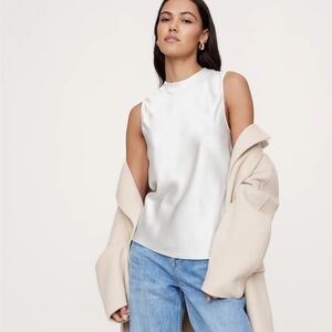 Banana Republic Signature Silk Tank  medium NWT $120